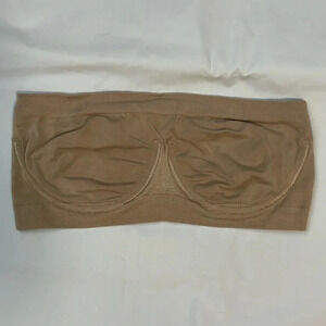 Angel Seamless Underwire  Bandeau Bra Beige, Size S